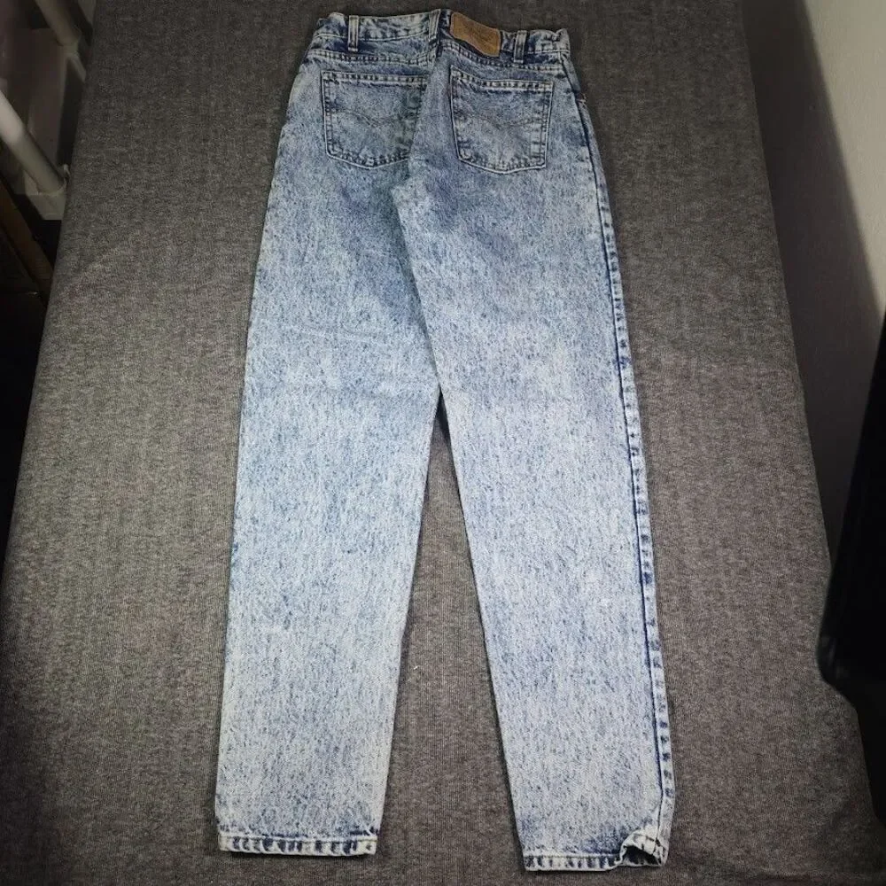 Vintage Levis 550 Acid Wash Jeans USA Made Orange Tab (Tag 31x34) Real 28x33 80s